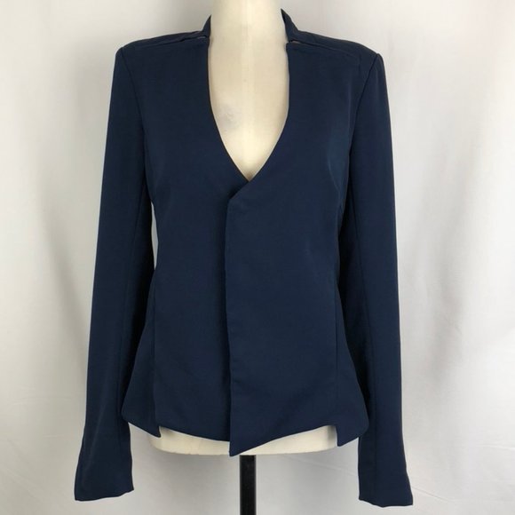 Improvd V-Neck Jacket with Zipper Closure